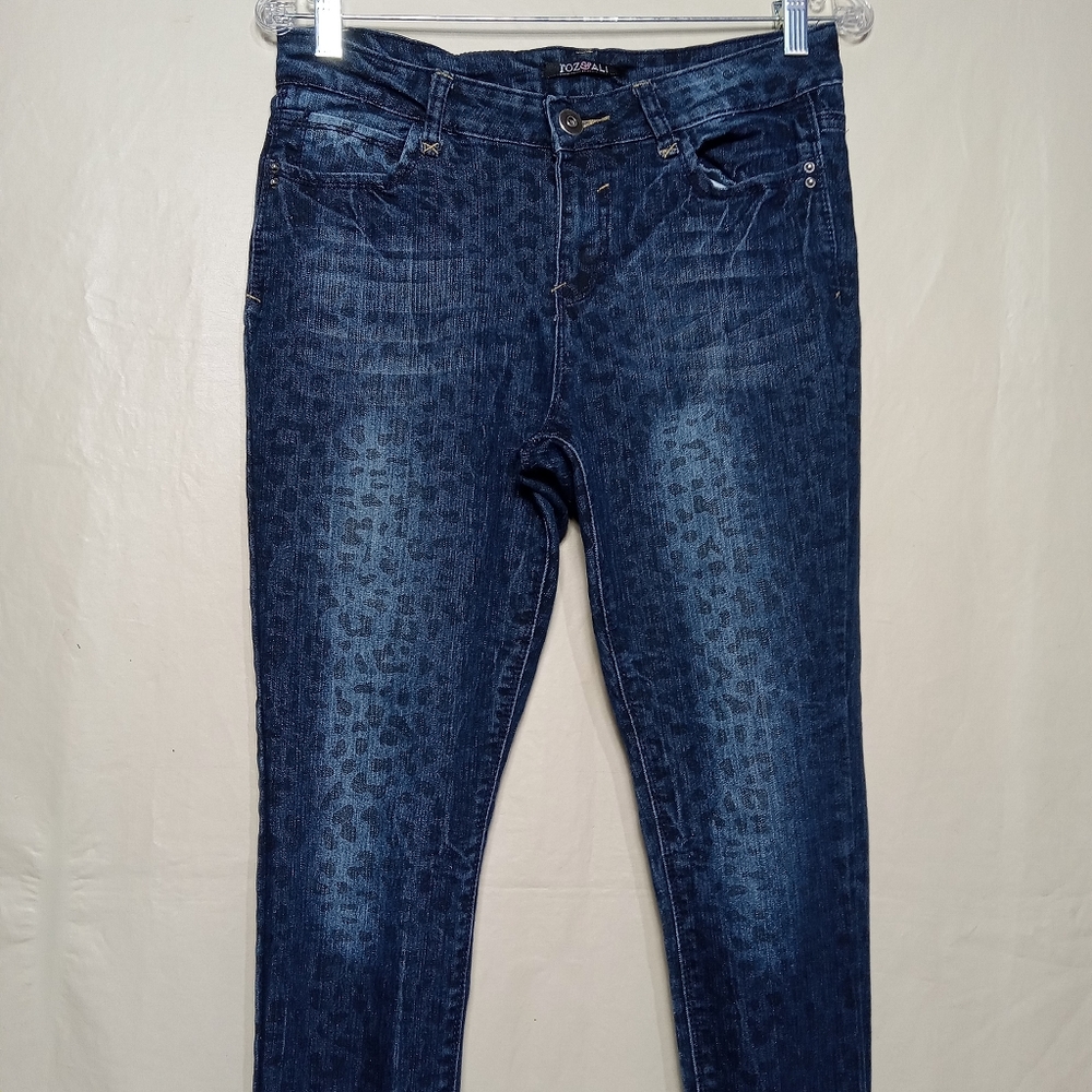 Roz & Ali women's distressed skinny denim jeans size 10